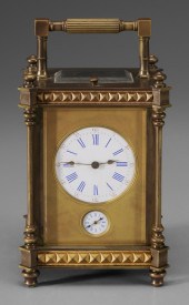French Carriage Clock early 20th century,