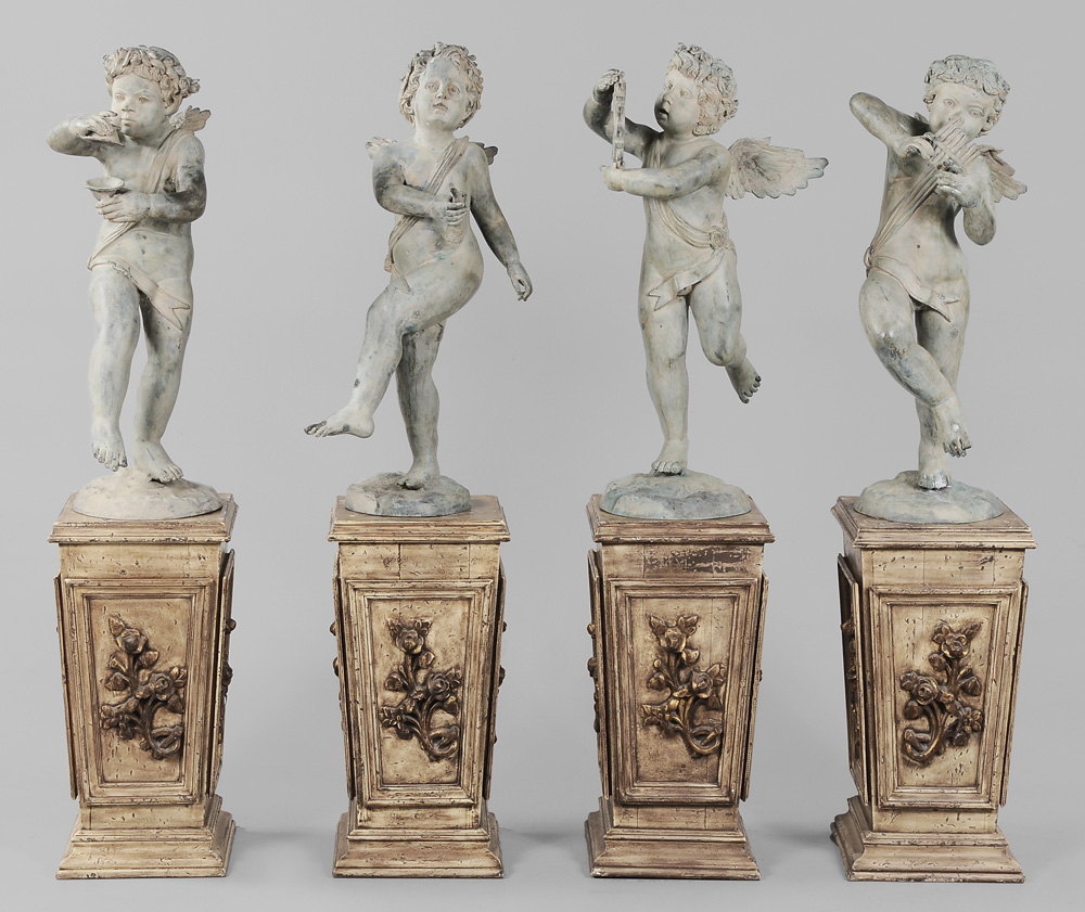 Set of Four Baroque Style Bronze 11944c