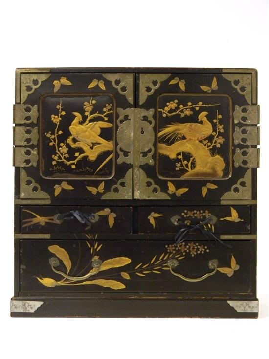 Small Asian lacquered cabinet  1211b9