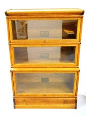Barrister oak bookcase  manufactured