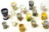 Egg cup collection  fifteen pieces 