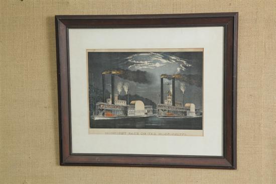 CURRIER AND IVES PRINT MIDNIGHT 121306