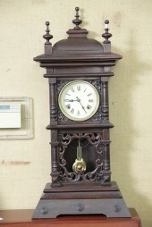 MANTLE CLOCK. Eight day with brass works