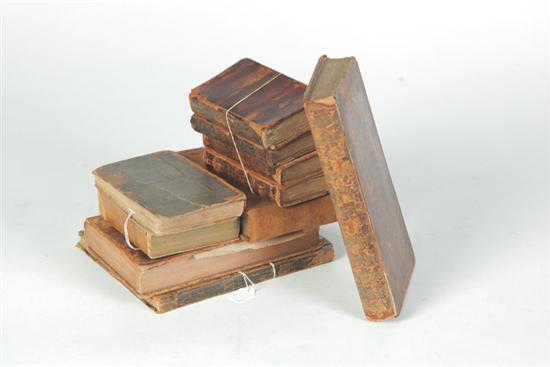 TEN LEATHERBOUND BOOKS Includes 1214ad