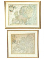 TWO MAPS OF EUROPE Includes Europea 1215dd