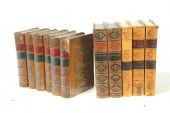 ELEVEN LEATHERBOUND VOLUMES.  Includes