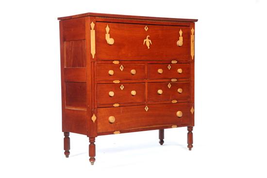 FOLKSY INLAID CHEST OF DRAWERS  121888