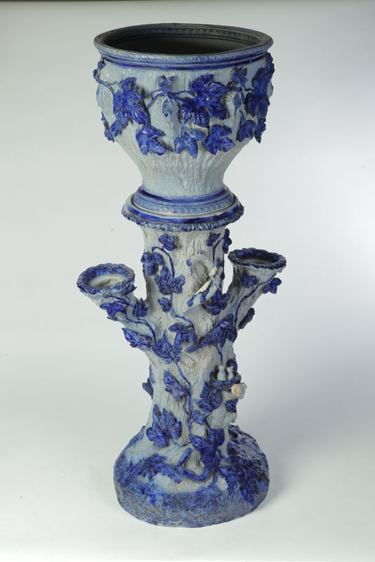 ***STONEWARE JARDINIERE.  Late 19th-early