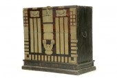 VALUABLES CHEST-ON-FRAME.  China or