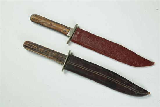 TWO BOWIE KNIVES England 2nd 121d74