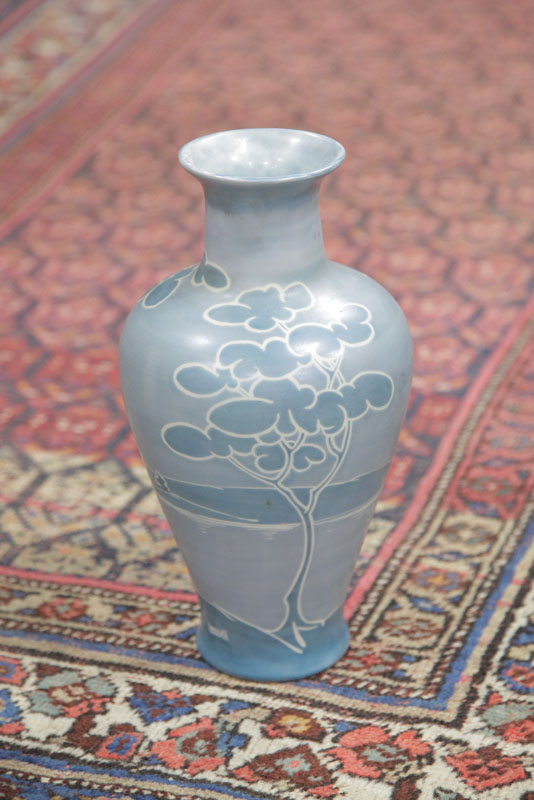 FRAUNFELTER VASE PAINTED BY JOHN LESSELL.