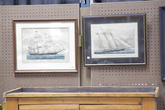 TWO CURRIER AND IVES PRINTS Both 121e25