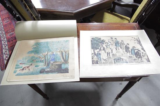 N CURRIER ENGRAVING AND A PAINTING 121f50