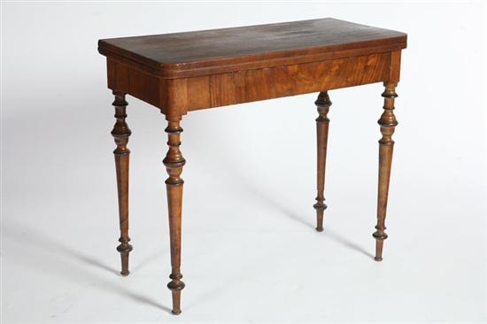 CLASSICAL CARD TABLE. American  19th century