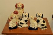 TWO PAIR OF STAFFORDSHIRE DOGS 122040