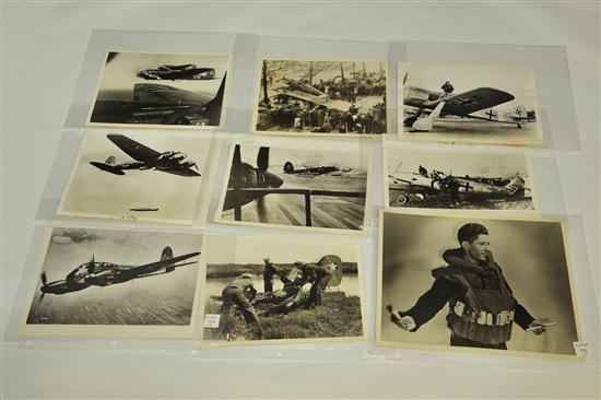 NINE WWII PRESS PHOTOS American 12206f