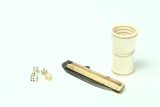 CUP DICE AND KNIFE American 12236b