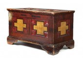 DECORATED BLANKET CHEST Attributed 1224ff
