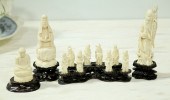 ELEVEN PIECES OF IVORY Asian 12280e