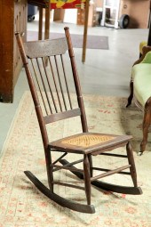 TWO ROCKING CHAIRS.  American  first