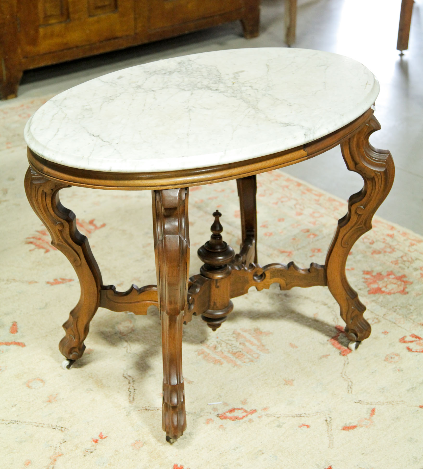 VICTORIAN PARLOR TABLE.  American  late 19th