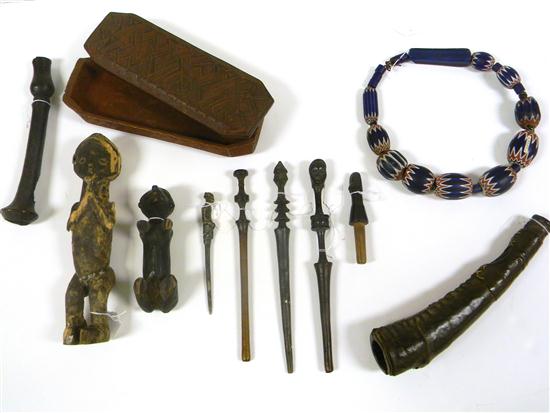 Central African Kuba Tribe items including: