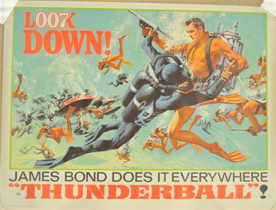 Thunderball poster  US  c. 1960s
