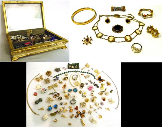 JEWELRY: Large Assortment of non gold  gold