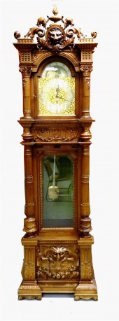 Tall-case clock  c. 1907  weight-driven