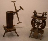 19th C. yarn winder; along with another