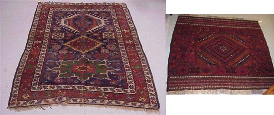 Modern Afghan Beluch rug red  120bad