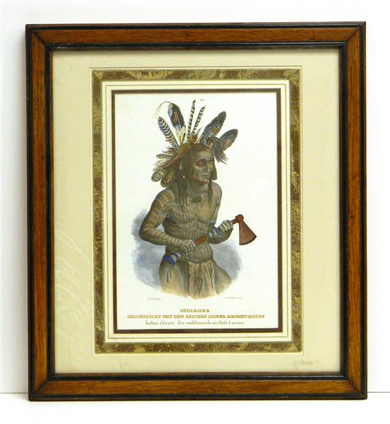 Honegger lithograph Native American 120e06
