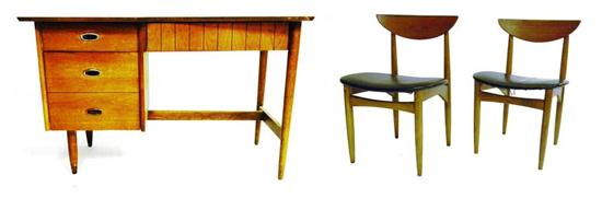 Three pieces of Mid-Century furniture