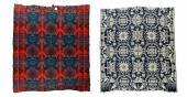 TWO JACQUARD COVERLETS Bellefontaine 123827