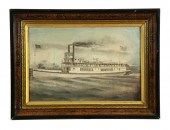DRAWING OF THE STEAMBOAT MARY GARRATT  123950
