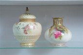 TWO PIECES OF ROYAL WORCESTER. Including
