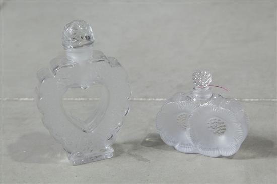TWO LALIQUE PERFUME BOTTLES Including 123c36