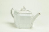 PEARLWARE TEAPOT.  Possibly Barker Pottery
