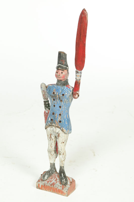 DECORATED SOLDIER WHIRLIGIG.  American  late