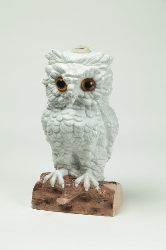 OWL OIL LAMP.  Germany  late 19th-early