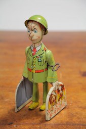 UNIQUE ART TIN WIND UP TOY American 122cd2