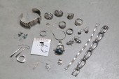 NINETEEN PIECES STERLING JEWELRY  122e19