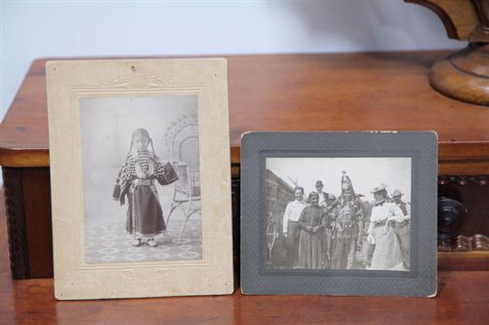 TWO NATIVE AMERICAN CABINET CARD 1234c2