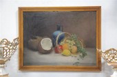 STILL LIFE PAINTING WITH FRUIT 1234c7