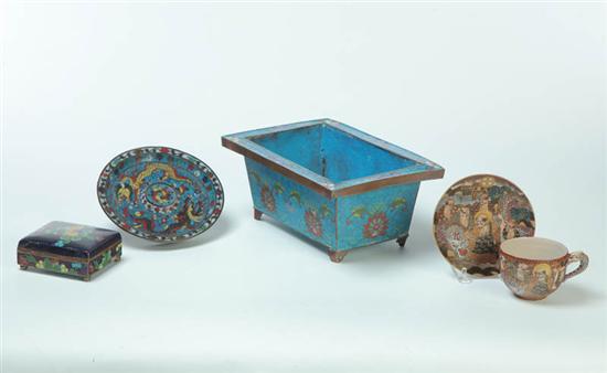FOUR PIECES.  Asian  late 19th-early
