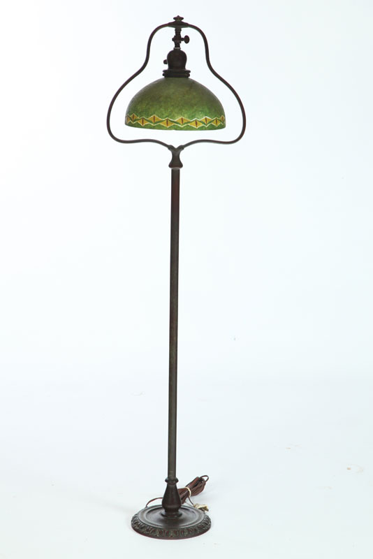 HANDEL FLOOR LAMP WITH HANDEL SIGNED 1236c4