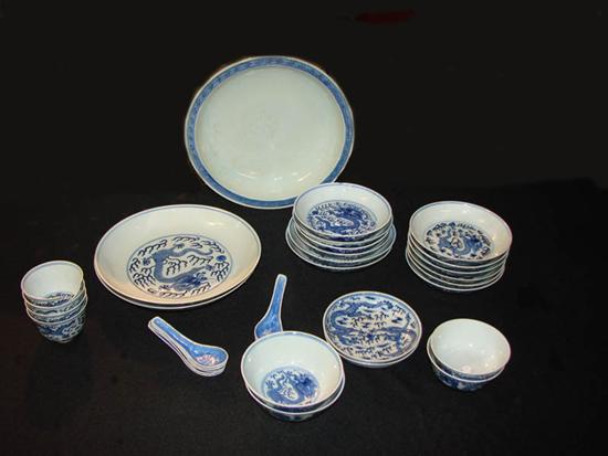 ***GROUP OF PORCELAIN DISHES.  China  most