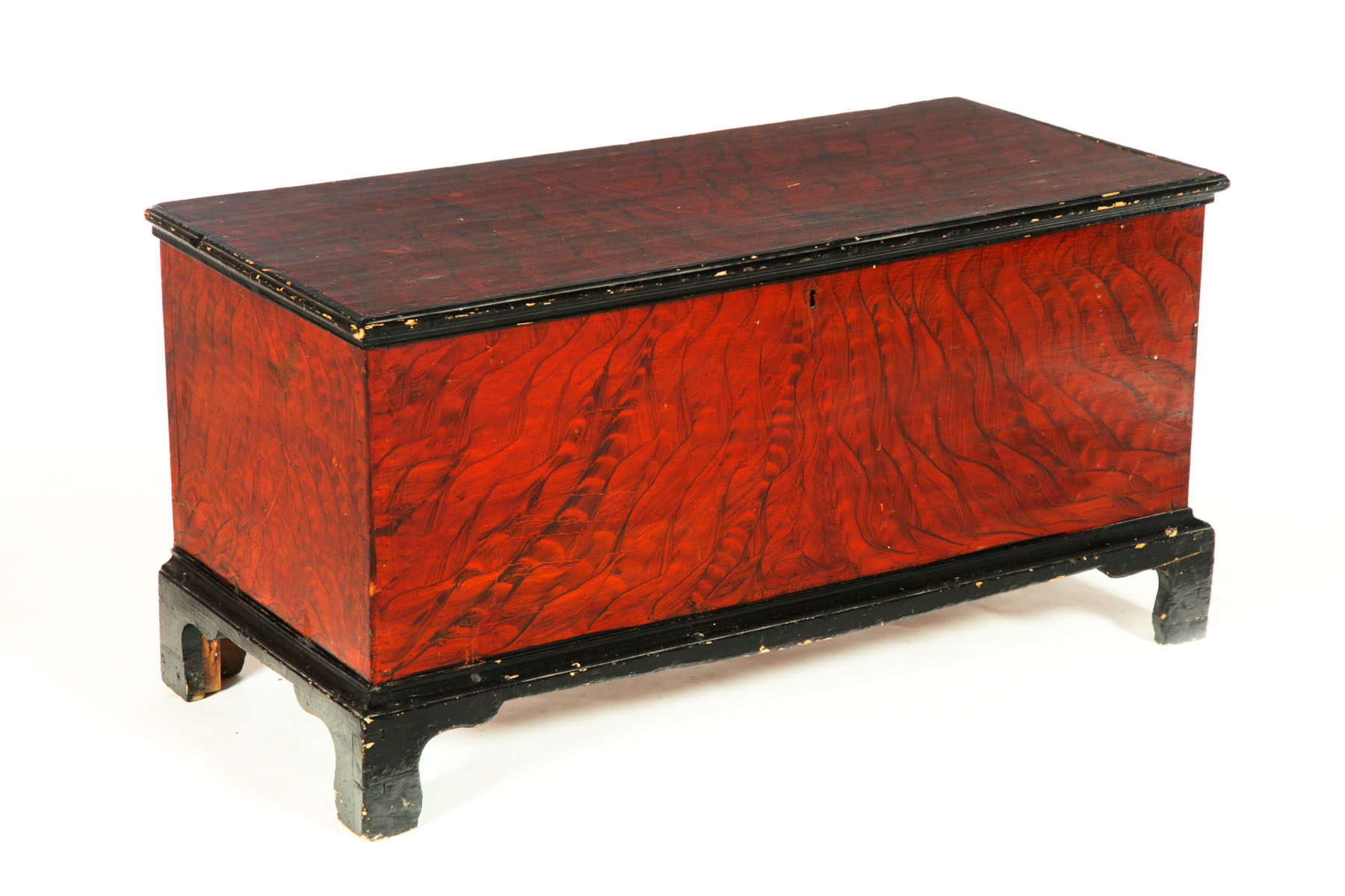 DECORATED BLANKET CHEST Attributed 1237d6
