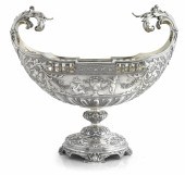 A Victorian silver centerpiece bowl