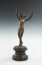 Unsigned Bronze of a Nude Nude. Cast